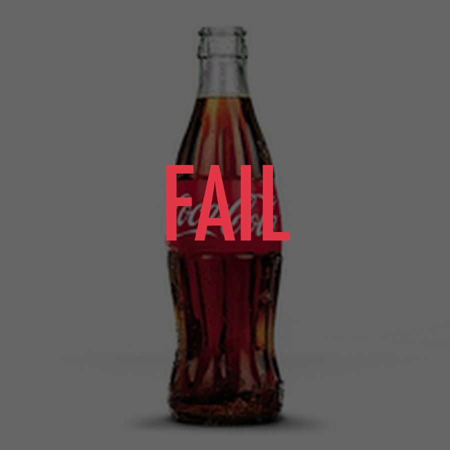 los errores del marketing coca-cola fail